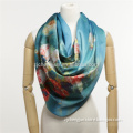 2015 digital printing silk scarf,ladies fashion shawl,custom design